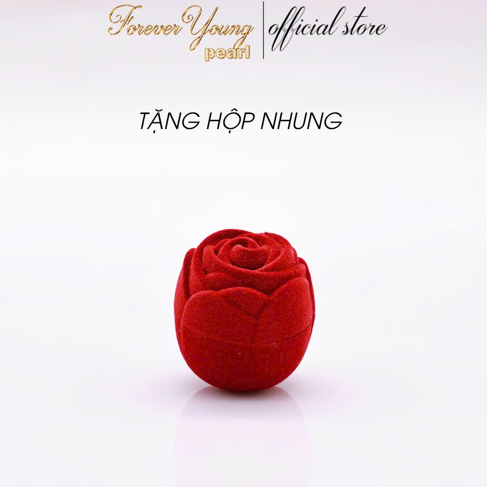 Mã BT66. Bông Tai mạ vàng 18K ngọc Trai Nuôi Nước Ngọt Dày 5-7Li Charm Đính Đá Cz Cao Cấp . Forever Young Pearl