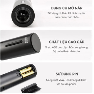 Bộ mở rượu vang Lebenlang LBL2021, dụng cụ mở nút chai rượu vang bằng pin, không kèm pin- chính hãng