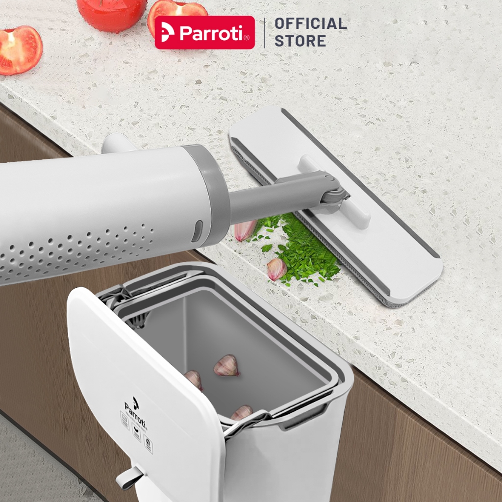 Ảnh Cây Lau Bàn Bếp Tự Vắt  Có Gạt Nước 2 Miếng Lau, Cây Lau Mini, Lau Bàn, Lau Kính, Gạt Nước Parroti Clean Go - CG01 3
