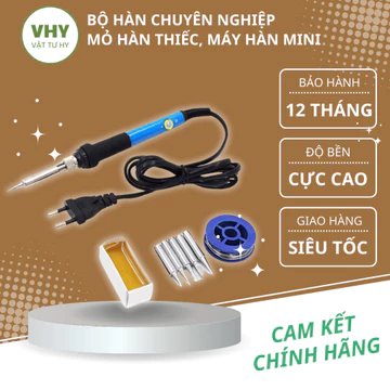 Bộ mỏ hàn thiếc, hàn vi mạch điện tử, Mỏ hàn thiếc 60w 220v, máy hàn mini và phụ kiện hàn, thiếc hàn