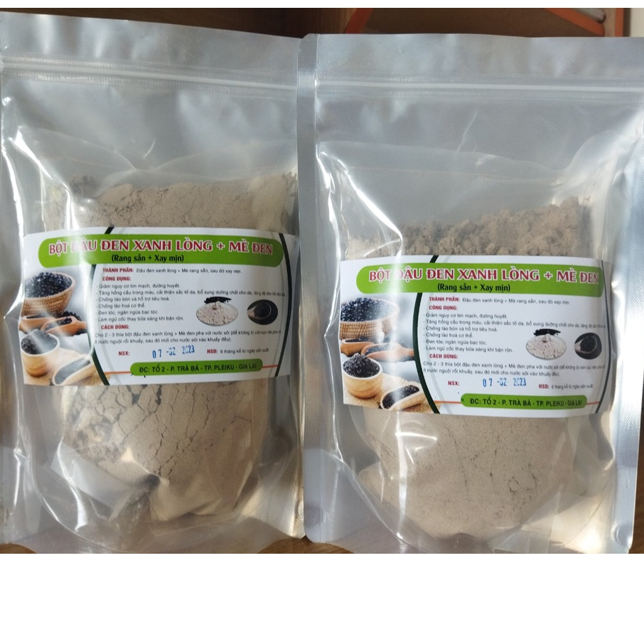 Bột ĐẬU ĐEN MÈ ĐEN đã rang xay mịn [0,5-1kg] | Shopee Việt Nam