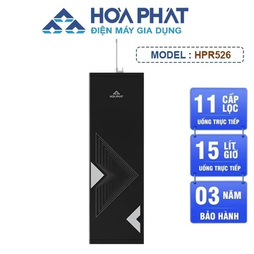 Máy lọc nước RO Hòa Phát tủ đứng HPR526 - Hệ thống 11 lõi đúc chống rò rỉ - Bảo hành 3 năm
