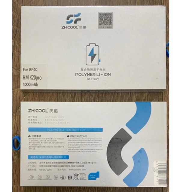 Pin Zhicool BP40 Xiaomi K20 Pro | Shopee Việt Nam
