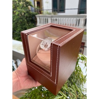 Hộp đựng đồng hồ cơ quay tự động bọc da PU cao cấp 01 xoay