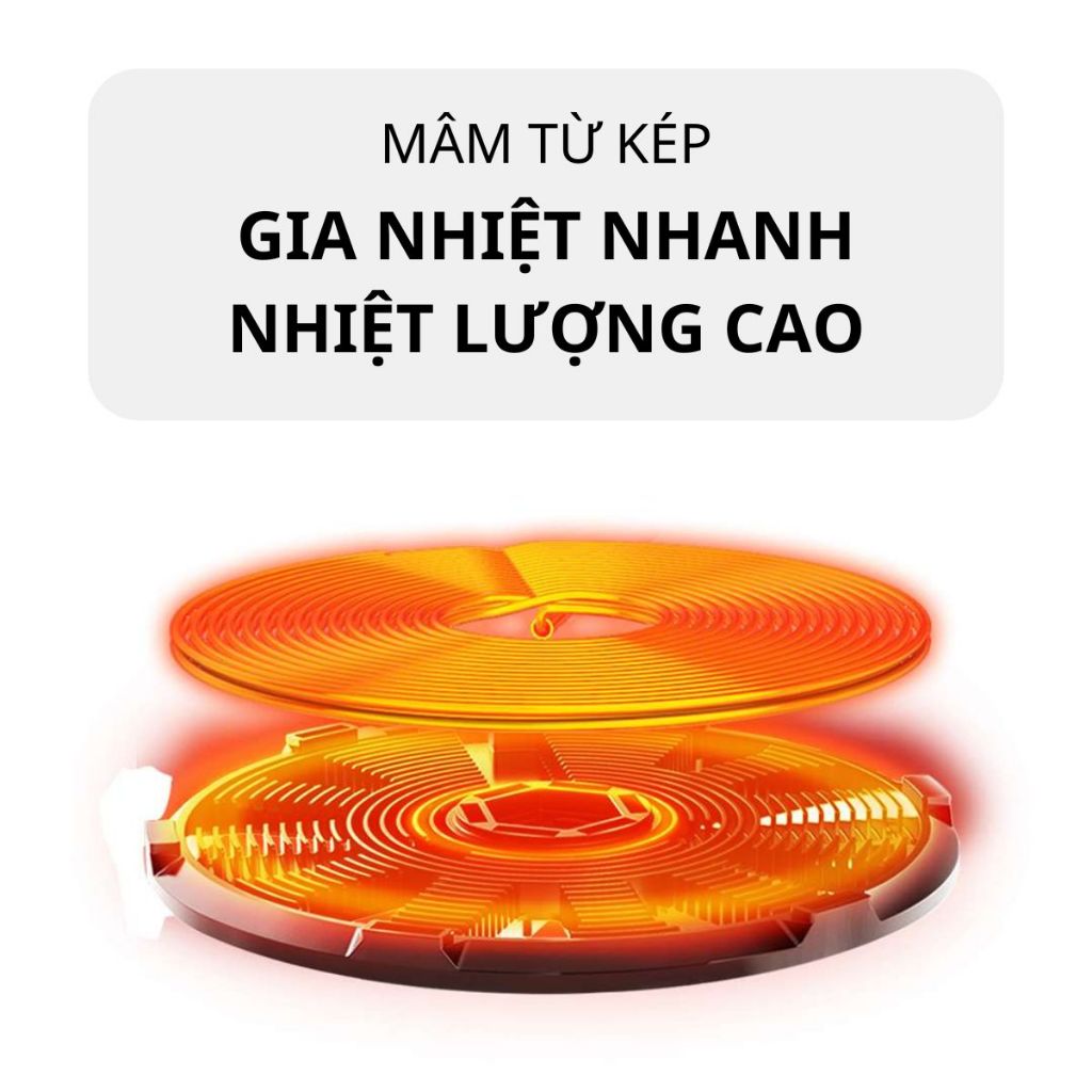 [Kèm nồi] Bếp điện từ Toshiba IC-20R1SV - Công suất 2000W - Bảo hành chính hãng 12 tháng