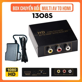 Bộ Chuyển Đổi AV Sang HDMI Video Converter 1308S – AV to HDMI Full HD 1080P – Hỗ Trợ DVD, PS4,...