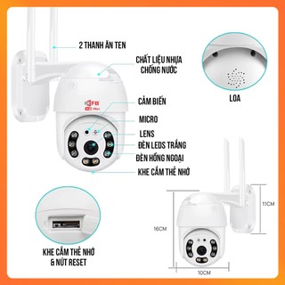 Camera IP Robo TY301 FB - Full HD 3.0 Mpx, Quan Sát Rõ Ngày Và Đêm 360 Độ