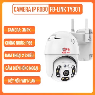 Camera IP Robo TY301 FB - Full HD 3.0 Mpx, Quan Sát Rõ Ngày Và Đêm 360 Độ