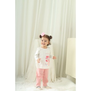 NGỌC BẢO AN KIDS (6M-7Y) Bộ Quần Áo Dài Tay Bé Gái Chất Vải Cotton Thoáng Mát, Co Giãn Tốt Cho Bé Từ 8kg5 đến 25kg