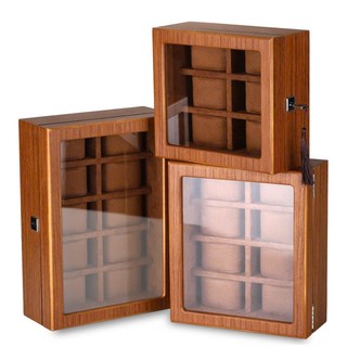 Phiên bản mới - Mẫu hộp đồng hồ bằng gỗ có khóa chìa, hộp gỗ đồng hồ lót thảm nhung dòng cao cấp nhất hiện nay