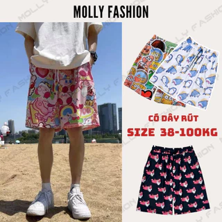 [BIGSIZE 38-100KG]Quần Short Unisex hoạt hình nhiều mẫu | Form rộng Bigsize mặc nhà/đi chơi Molly Fashion
