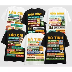 Áo phông unisex tay ngắn 63 TỈNH VIỆTNAM áo thun Kon Tum,Gia Lai,Đắk Lắk,Đắk Nông,Lâm Đồng,Bình Phước,Đồng Nai,Tây Ninh