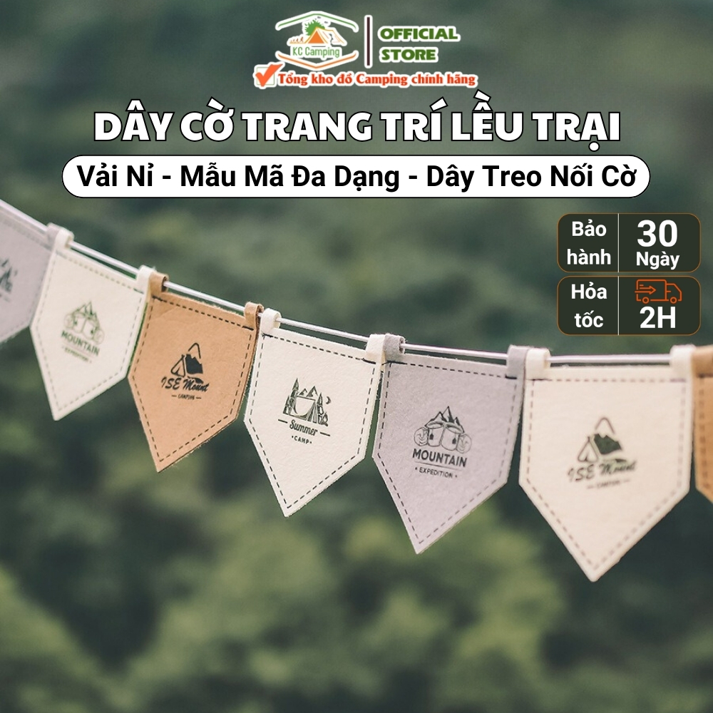 Cờ Vải Nỉ Mềm Mại Tinh Tế 6M Với 12 Lá Cờ Kèm Dây Treo Dùng Cho Cắm ...