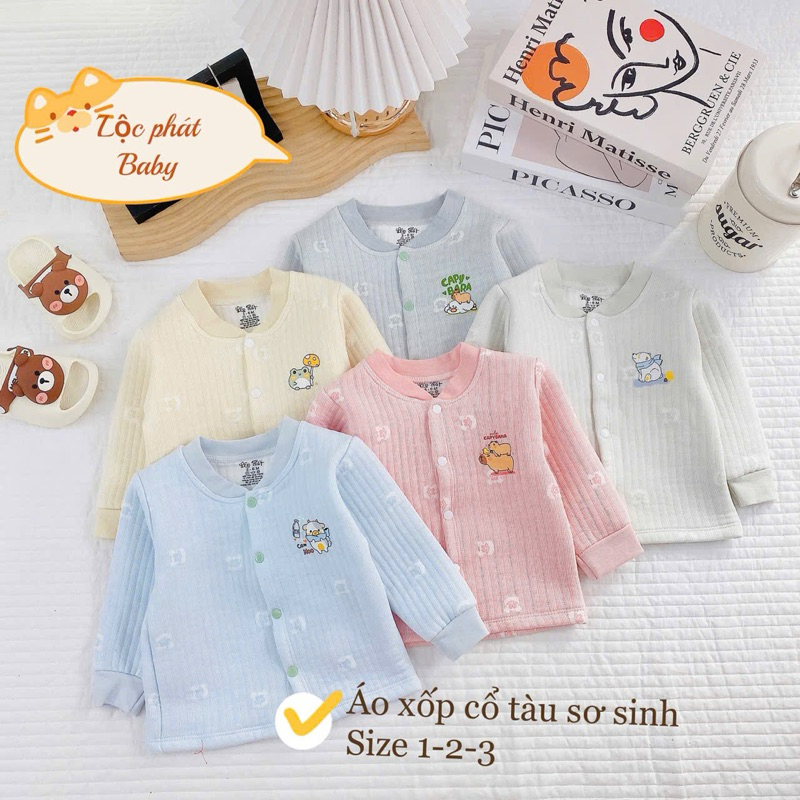 Áo khoác trần bông Lộc Phát cho bé trai, bé gái từ 3-9kg