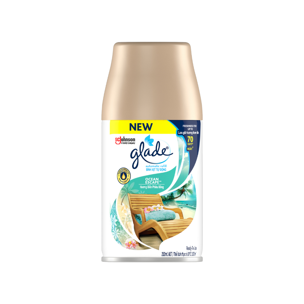 Ảnh GLADE Combo 2 Lõi Xịt 252ml – Hương Biển Phiêu Bồng 1