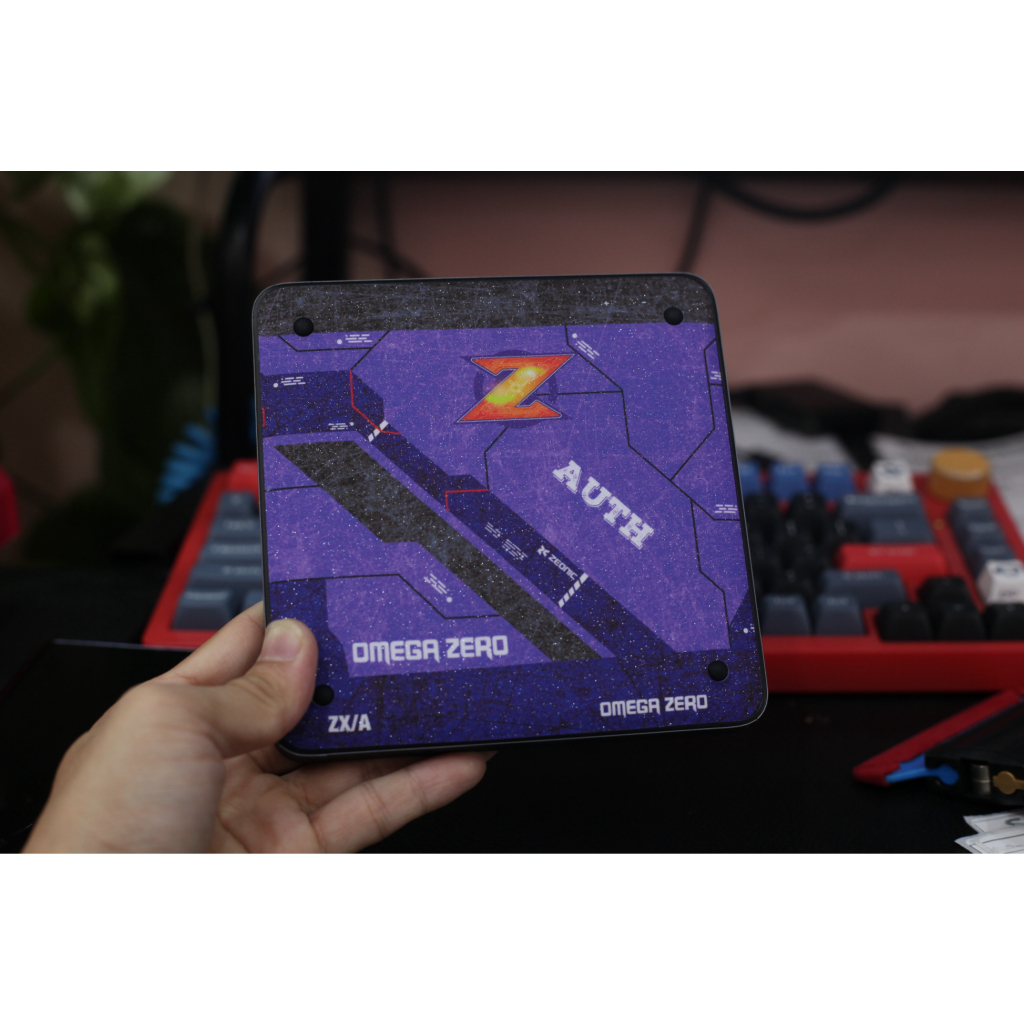 Skin dán sạc dự phòng Baseus 100W PPBLD100HD mẫu Gundam Omega Zero tím