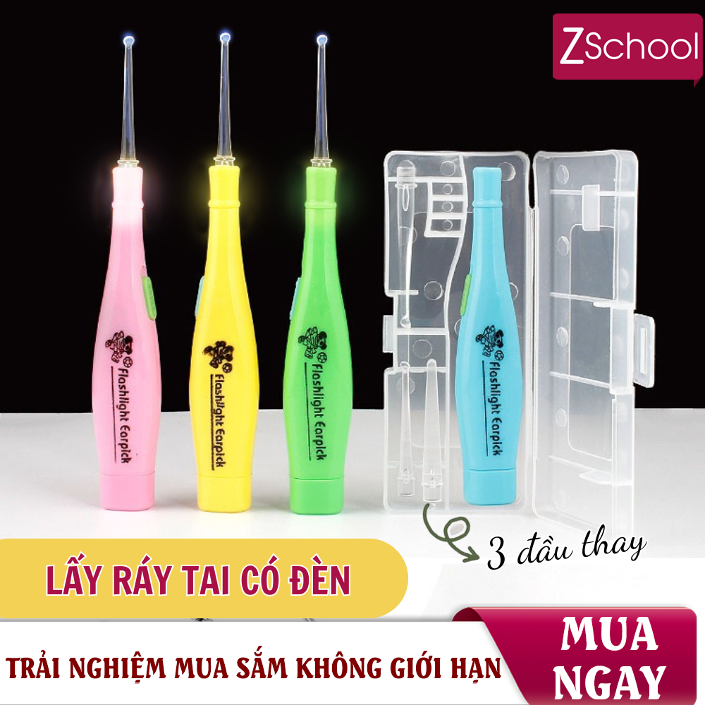 Dụng cụ Lấy ráy tai có đèn cho bé dùng pin thay tiện lợi - 1 chiếc ...