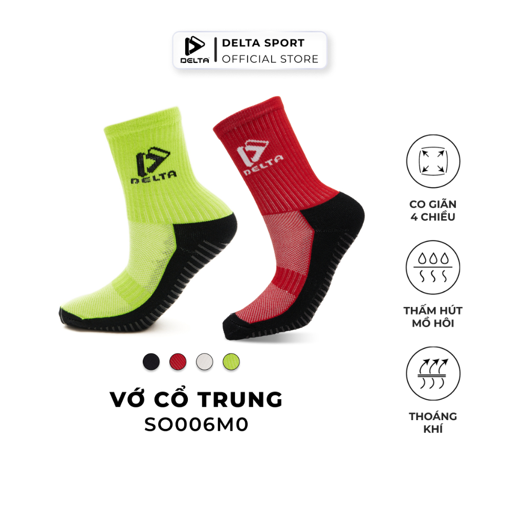 Ảnh DELTA Vớ Tất Đá Bóng Chuyên Dụng Chống Trơn Trượt Chất Dày Thoáng Khí Và Thấm Hút Mồ Hôi Tốt SO006M0 1
