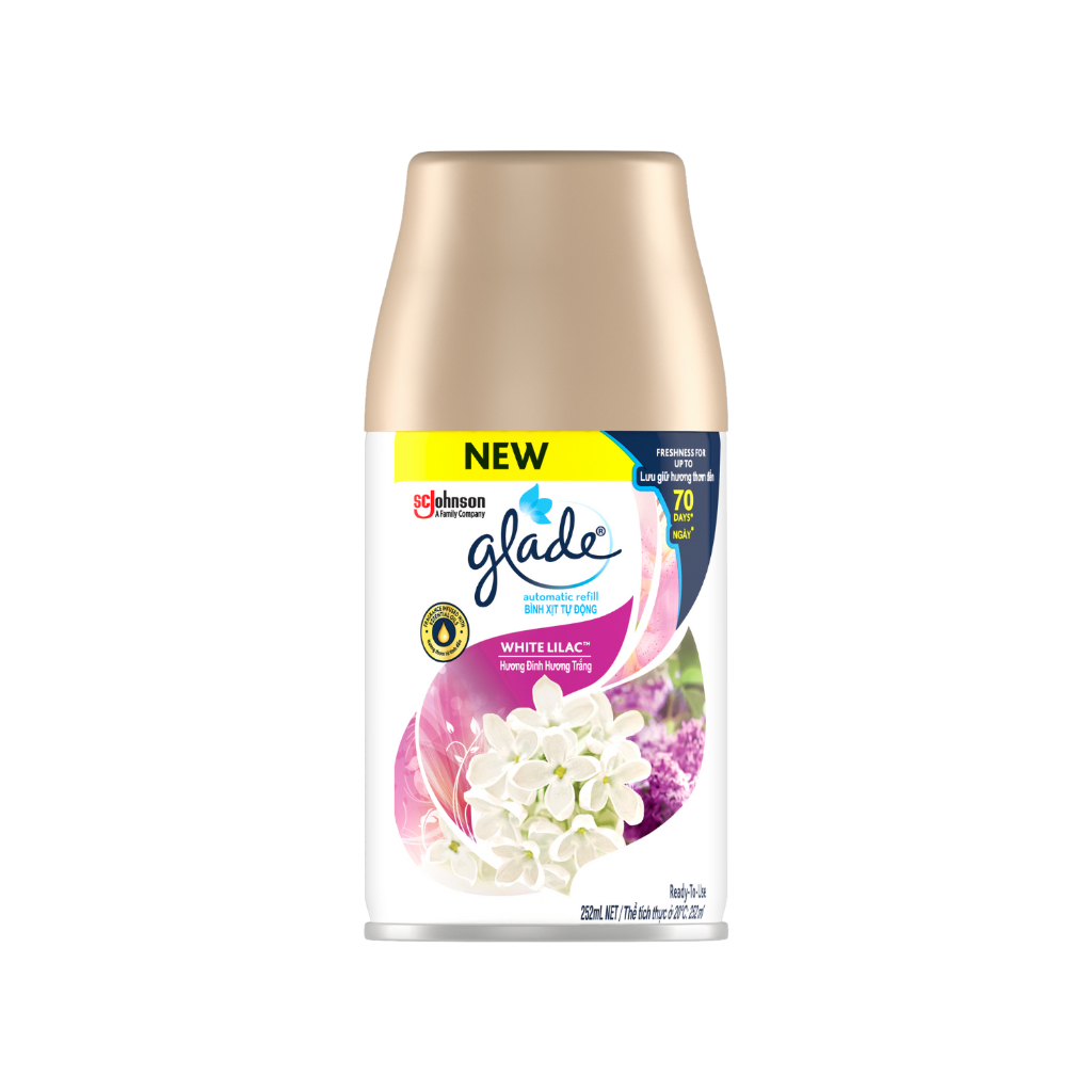Ảnh GLADE Combo 2 Lõi Xịt 252ml – Hương Đinh Hương Trắng 1