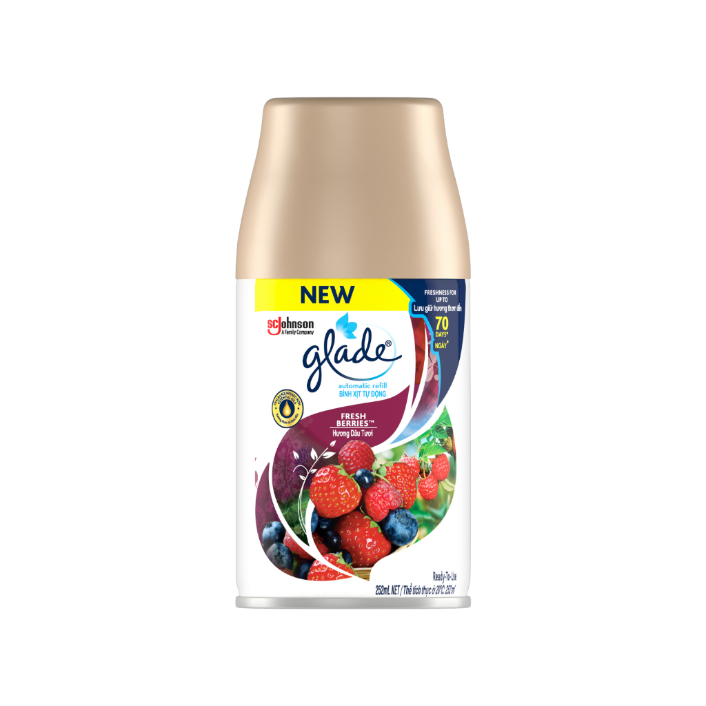 Ảnh GLADE Combo 2 Lõi Xịt 252ml – Hương Dâu Tươi 1