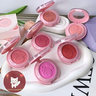 [HOLD LIVE] Phấn Má Hồng HOLD LIVE 2 Tầng Kèm Highlight, Trái Dâu, Matte Blush (HL744)