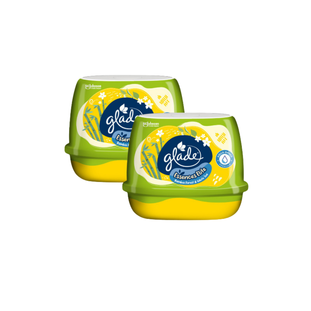 Ảnh GLADE Combo 2 Sáp Thơm Cao Cấp Hương Tre & Trà Trắng 180gx2 1