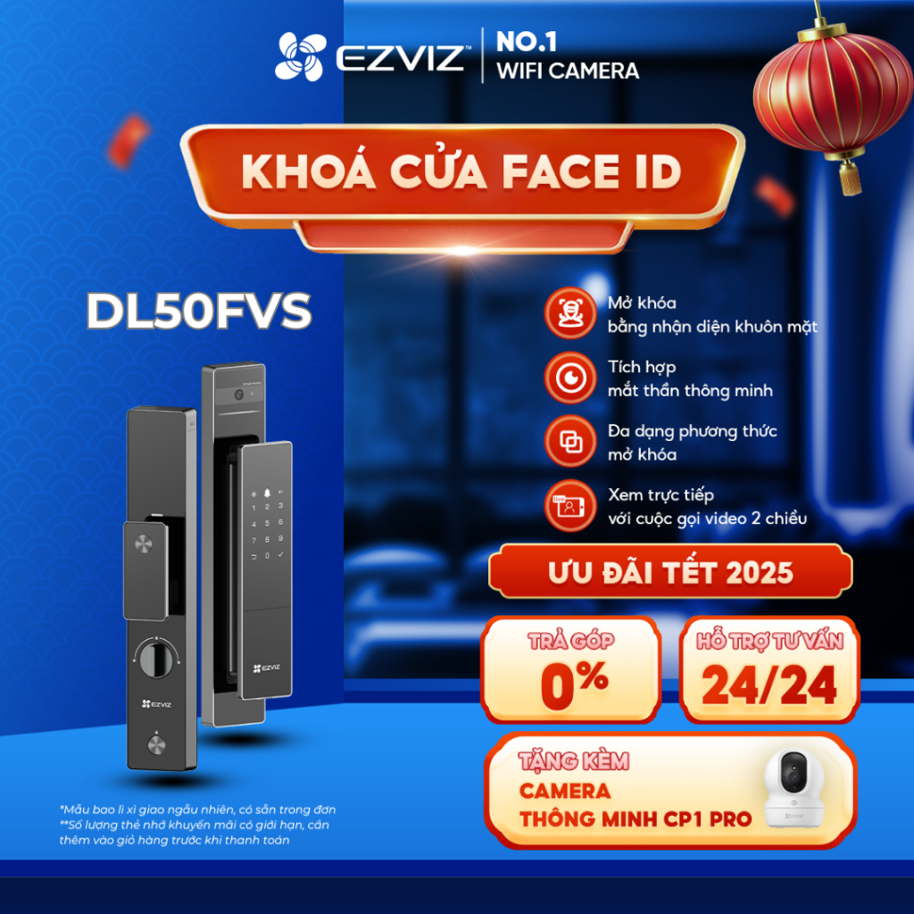 Ảnh Khóa cửa thông minh nhận diện khuôn mặt EZVIZ DL50FVS 1