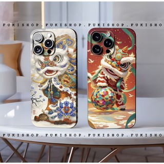 Miếng dán Skin Mặt lưng Sau full viền Mẫu Mèo Năm Mới Dành Cho 16 pro max 15 pro max 14 pro max 13 pro max 12 pro