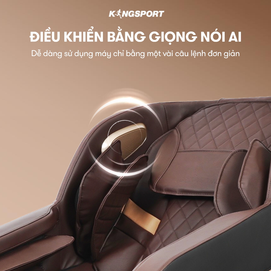 Ghế massage toàn thân KINGSPORT G9 công nghệ làm ấm Warmtech, 5 bài tập massage tự động