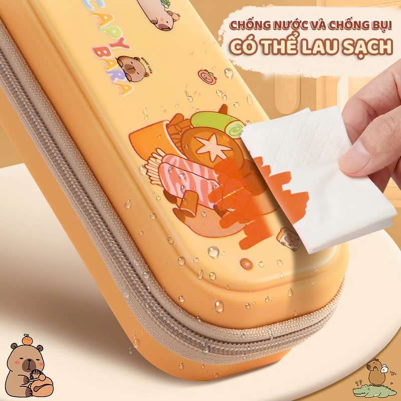 Hộp bút Chuột Nước  nhiều ngăn cute, hộp đựng bút 3D giảm căng thẳng - chống nước và bụi