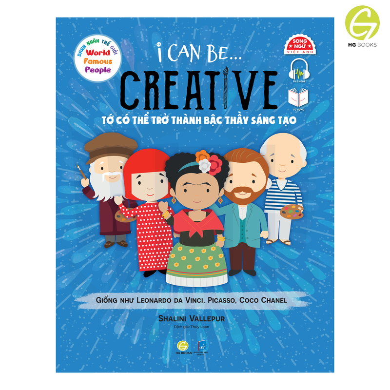 Ảnh Bộ sách song ngữ I Can Be - Tớ Có Thể Trở Thành kể về Danh nhân nổi tiếng Thế giới kèm file audio 3