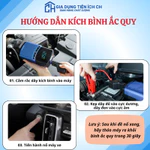 Máy Bơm Lốp Ô Tô Kích Bình 4in1 12400mAh Bộ Kích Bình Ắc Quy Ô Tô Xịn Tích Hợp Bơm Lốp Đa Năng BUWEI Bảo Hành 12 Tháng — ảnh 3