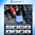 Máy Bơm Lốp Ô Tô Kích Bình 4in1 12400mAh Bộ Kích Bình Ắc Quy Ô Tô Xịn Tích Hợp Bơm Lốp Đa Năng BUWEI Bảo Hành 12 Tháng — ảnh 4