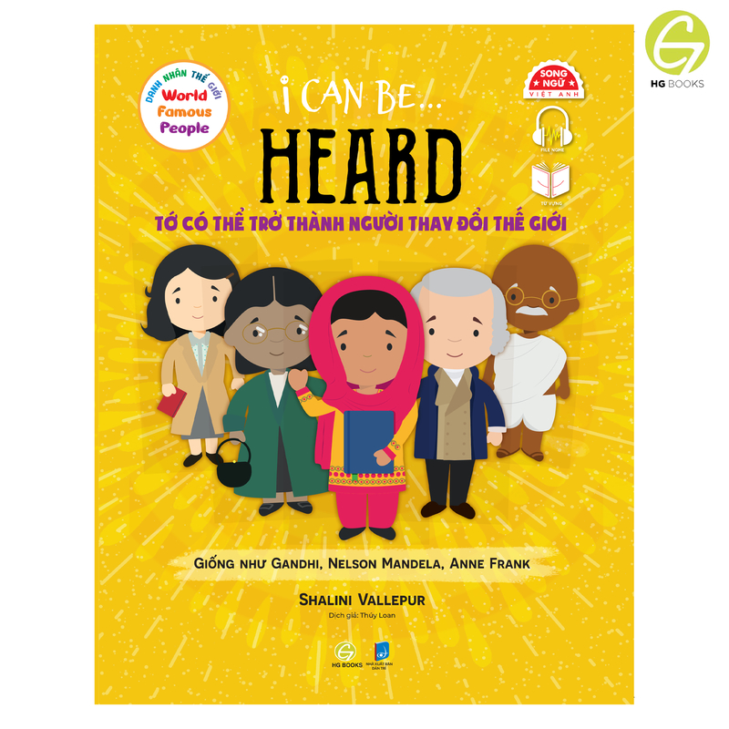 Ảnh Bộ sách song ngữ I Can Be - Tớ Có Thể Trở Thành kể về Danh nhân nổi tiếng Thế giới kèm file audio 4