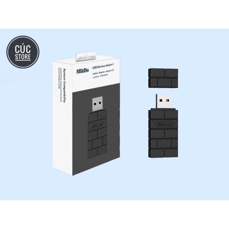 8BitDo USB Wireless Adapter 2 - Dùng cho các hệ máy Nintendo Switch ...