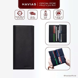 Ví Dài cao cấp HAVIAS Da Bê Calfskin nhập khẩu (da bò con) MIDAS