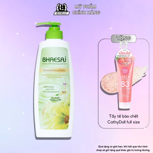 Sữa dưỡng thể giàu vitamin B3 Alpha Butin giúp trắng da toàn thân dung tích 400ml BHAESAJ hàng nội địa Thái Lan