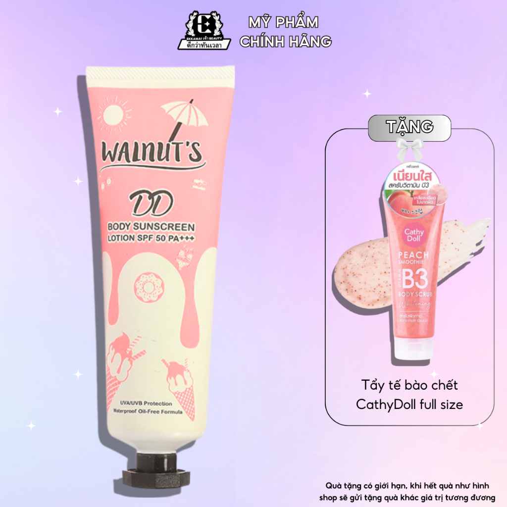 [Mua 1 Tặng 1] Kem makeup body Walnut's DD Cream SPF50 PA+++ hàng Thái