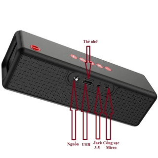 Loa Bluetooth HOCO HC3 Với Pin 2400mAh, Cho 6 Giờ Nghe Gọi Và Nghe Nhạc, Hỗ Trợ Nhiều Chế Độ Phát