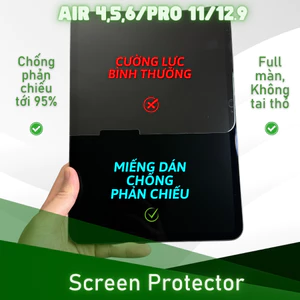 Miếng dán màn hình iPad chống chói – film chống phản chiếu từ tính Ful màn không tai thỏ