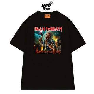 Áo Thun Ban Nhạc Rock Iron Maiden NGỐ TEE Form Rộng Phong Cách Đường Phố Phù Hợp Với Giới Trẻ