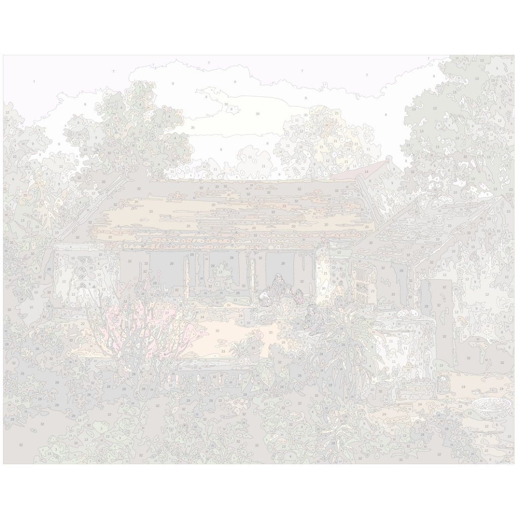 Tranh số hóa Tết Xưa Làng Quê Việt Nam COCI Tự Tô Màu Decor Làm Quà Tặng Handmade có khung VC4006
