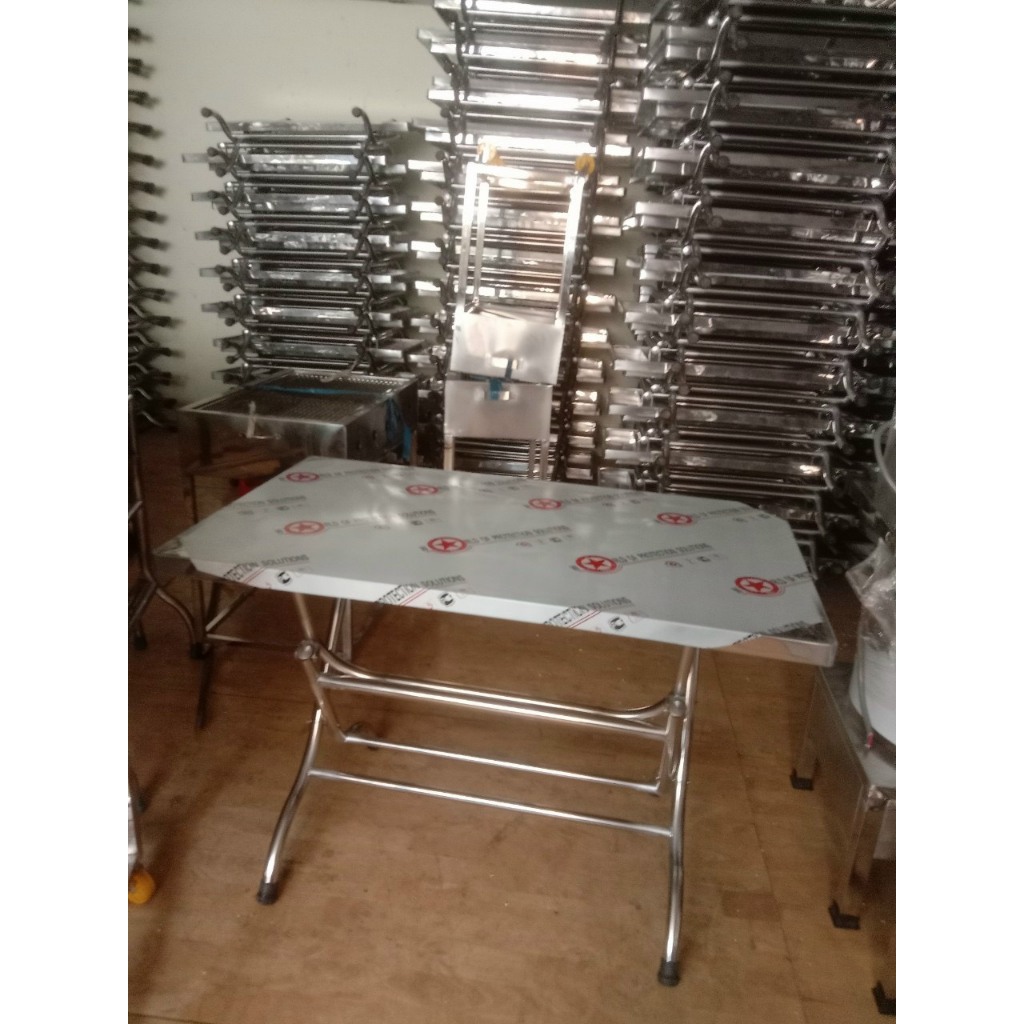 BÀN INOX gấp gọn siêu bền; bàn ăn' bàn học ,bàn gia đình  chắc chắn (ship hỏa tốc)