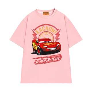 Áo Thun Unisex Hoạt Hình NGỐ TEE The Car - Lightning Mcqueen Chất Vải Cotton 75 Mềm Mịn Thoáng Mát