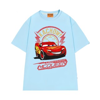 Áo Thun Unisex Hoạt Hình NGỐ TEE The Car - Lightning Mcqueen Chất Vải Cotton 75 Mềm Mịn Thoáng Mát