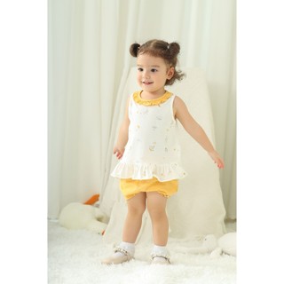 NGỌC BẢO AN KIDS (9M-7Y) Bộ quần áo sát nách chất cotton mềm mại, thoáng mát, co giãn tốt dành cho bé từ 8kg5 đến 25kg