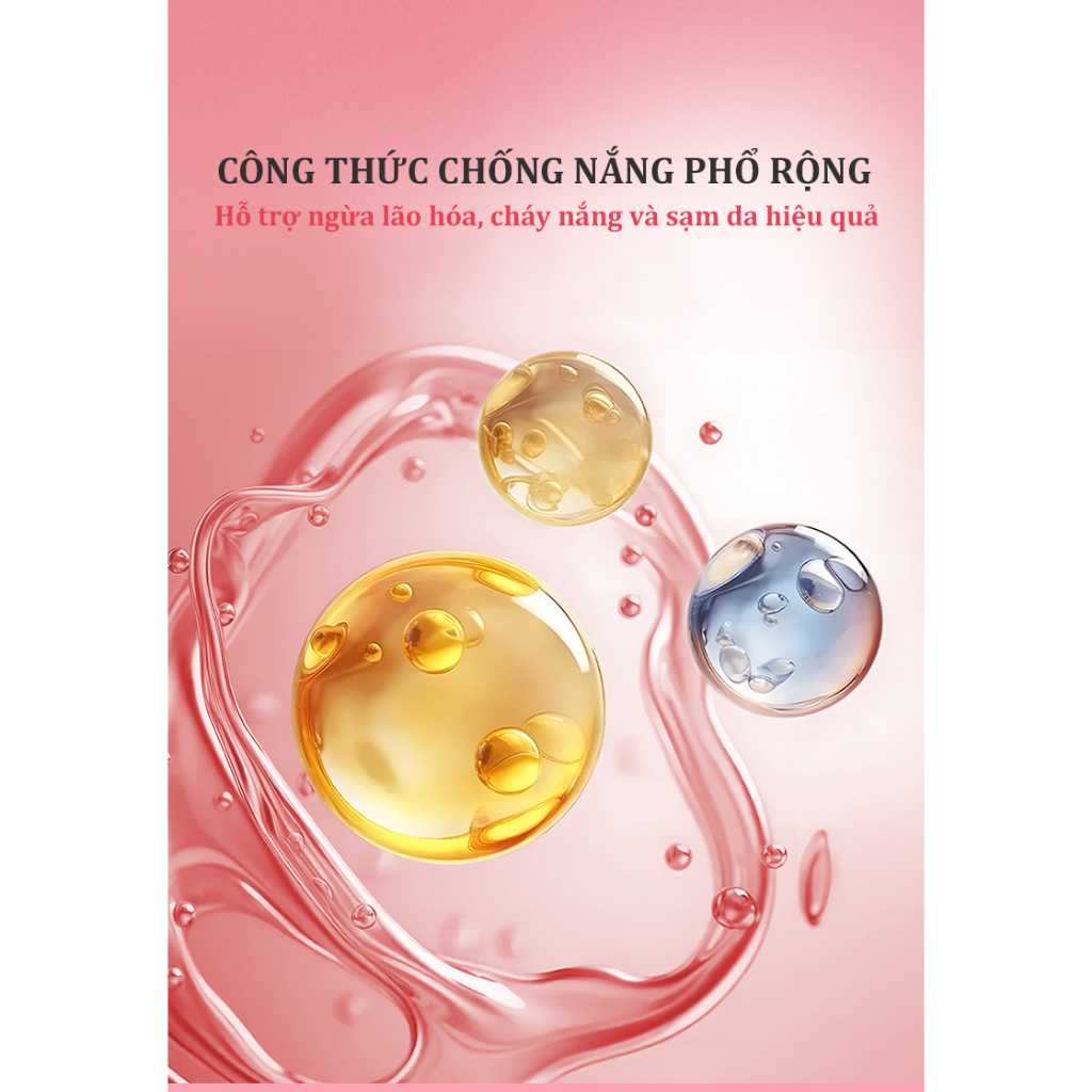 Xịt chống nắng nâng tone HEXZE 100ml, SPF30 PA+++ hấp thụ tia cực tím, dưỡng trắng, nâng tone da