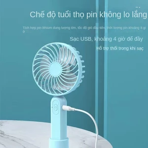 Quạt cầm tay tích điện dung lượng pin khủng 10.000 mAh cao nhất trên thị trường, quạt mini 5 tốc độ gió linh hoạt