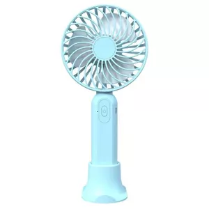 Quạt Cầm Tay Mini Gấp Gọn, Tích Điện, 5 Cấp Độ Gió, Dung Lượng Pin 6000mAh Có Đèn Led Hiển Thị % Pin