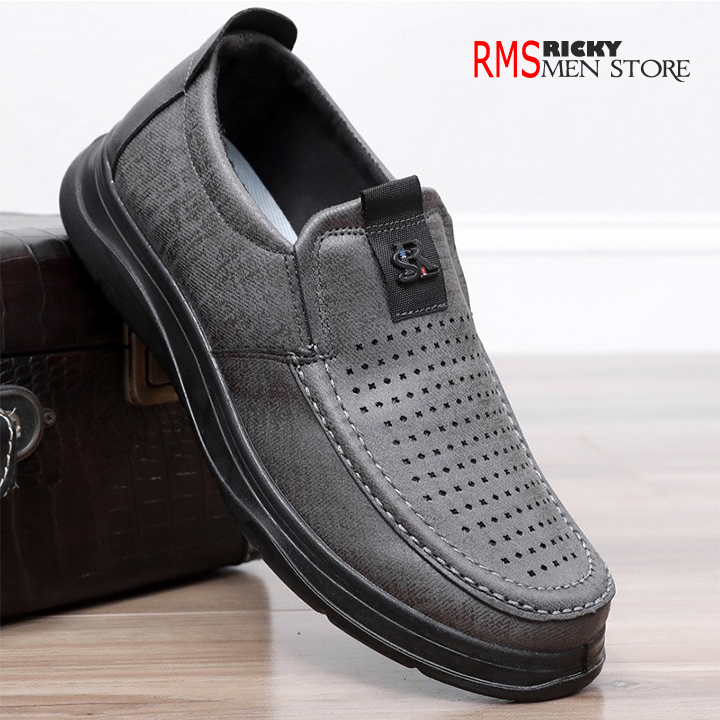 Giày lười nam trung niên kiểu dáng thể thao cao cấp cho bố RickyMen M-8A